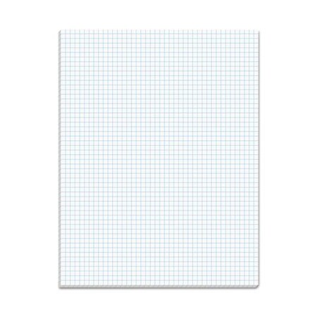 Tops Business Forms TOPS, QUADRILLE PADS, 5 SQ/IN QUADRILLE RULE, 8.5 X 11, WHITE, 50PK 33051